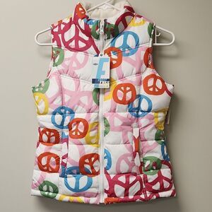 Old Navy Peace Sign Frost Free Vest XL 14